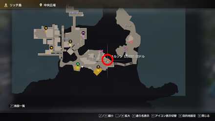 ネルソン(逆襲)のマップ