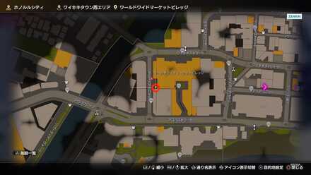 マカニコーヒー店員のマップ画像