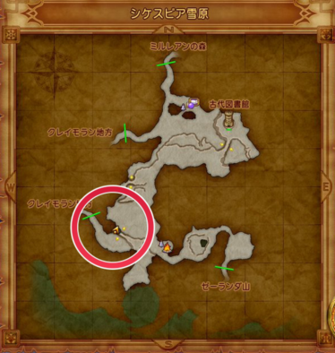 シケスビア雪原のマトの場所2の画像