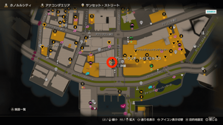 トロピカルココ店員のマップ画像