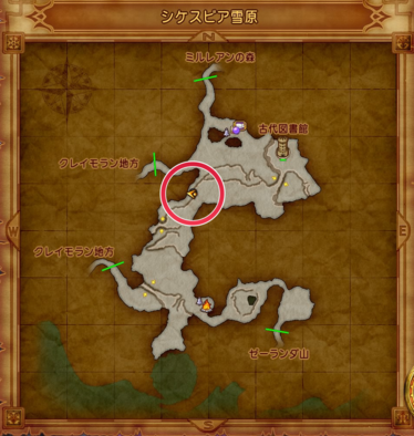 シケスビア雪原のマトの場所4の画像