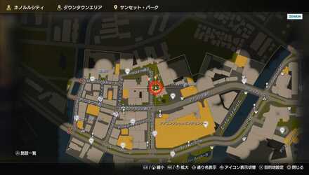 マカニコーヒー店員(サンセット・パーク)のマップ画像