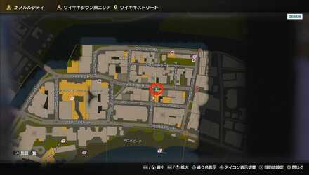 ケビンズホットドッグ店員のマップ画像