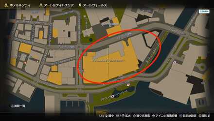 スパイクのマップ画像