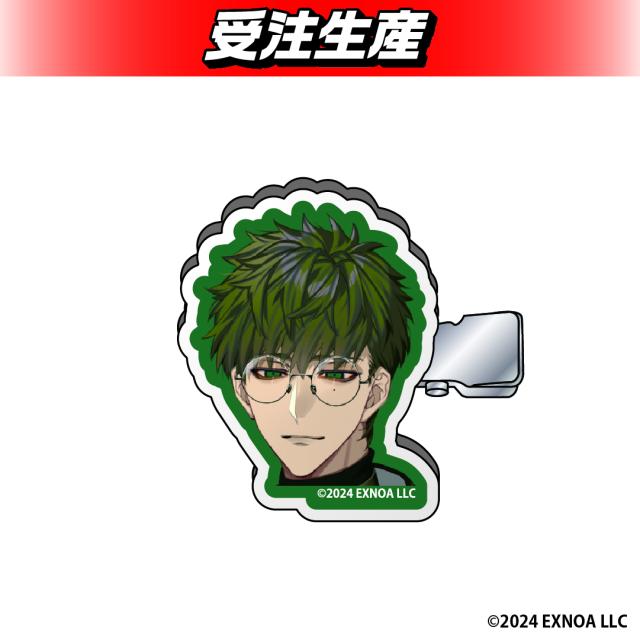 【狛谷獅子雄】夢幻楼と眠れぬ蝶 アクリルヘアクリップ
