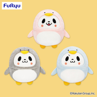 お買いものパンダ 小パンダぬいぐるみ～ぺんぎんコスチューム～
