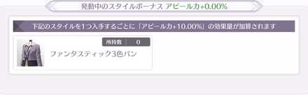 スタイルボーナス