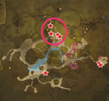 効率の良い採掘場所