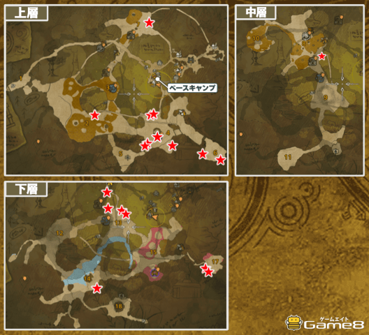 油涌き谷鉱脈の場所