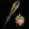 MHWildsの赫炎銃槍カーリカ画像