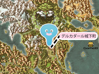 デルカダール城下町のマップ３
