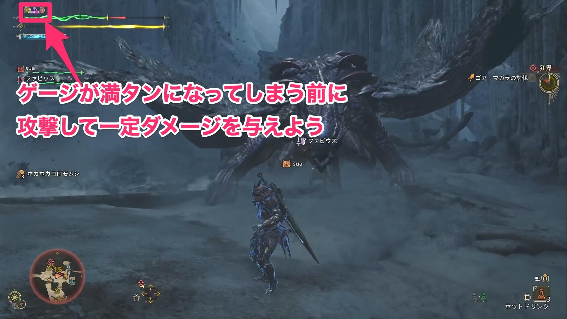 ダメージを与える