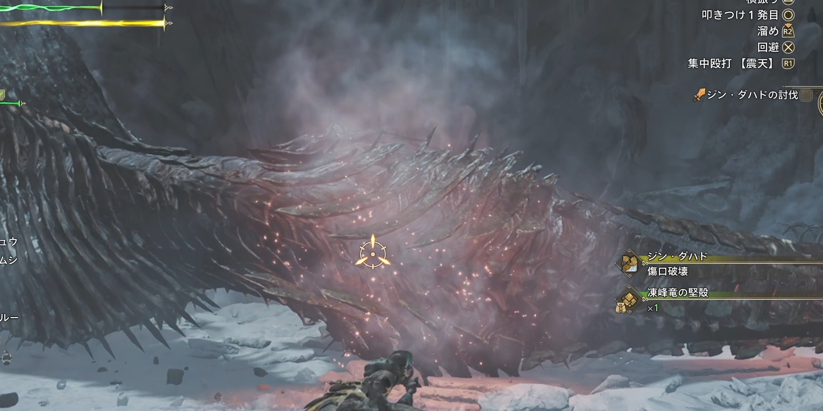 ジンダハドの殻を集中攻撃