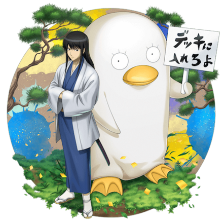 桂小太郎＆エリザベス】銀魂 箔押しミニ色紙コレクション