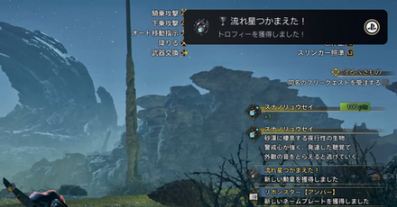 流れ星つかまえた