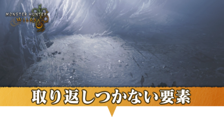 取り返しのつかない要素