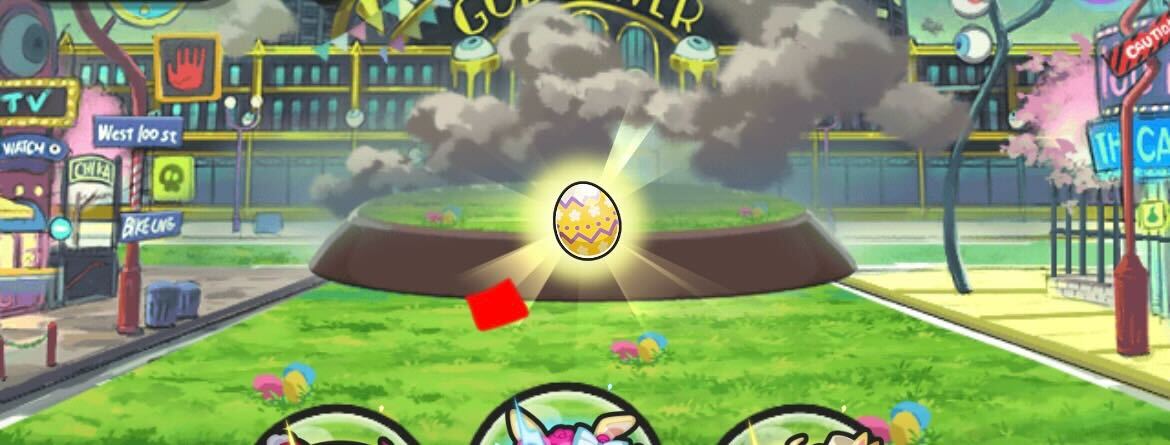 強敵からイースターエッグドロップ