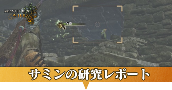 サミンの研究レポートの攻略