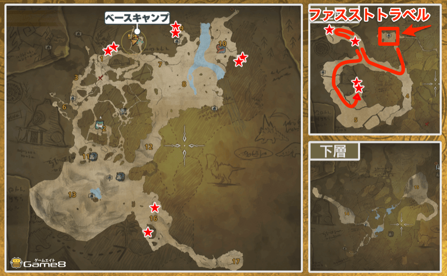 隔ての砂原骨ルート