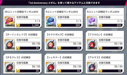 AnniversaryMission交換所