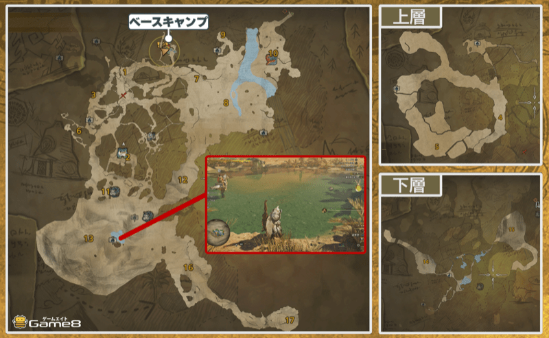 隔ての砂原13のマップ画像