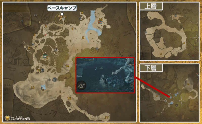 隔ての砂原14のマップ画像