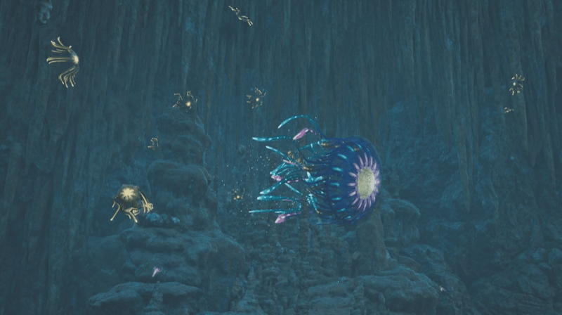 出現したら捕獲用ネットで捕まえる