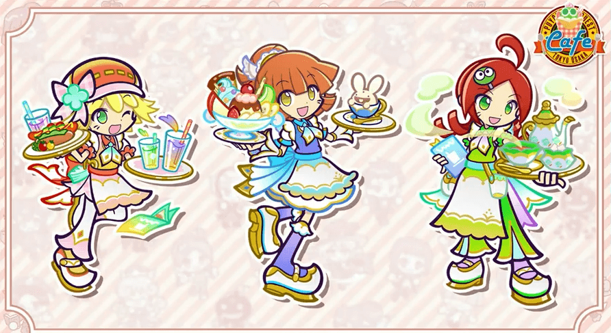 喫茶店の三人娘