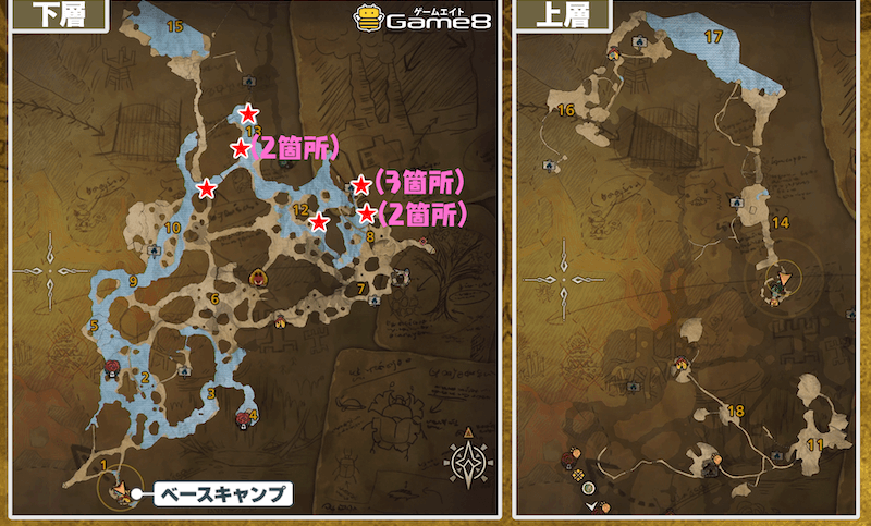 緋の森の鉱脈の場所