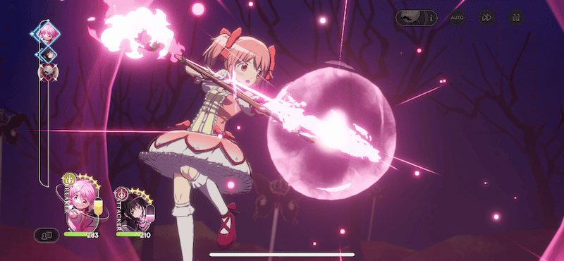 通常攻撃/戦闘スキル/必殺技の3つで戦う