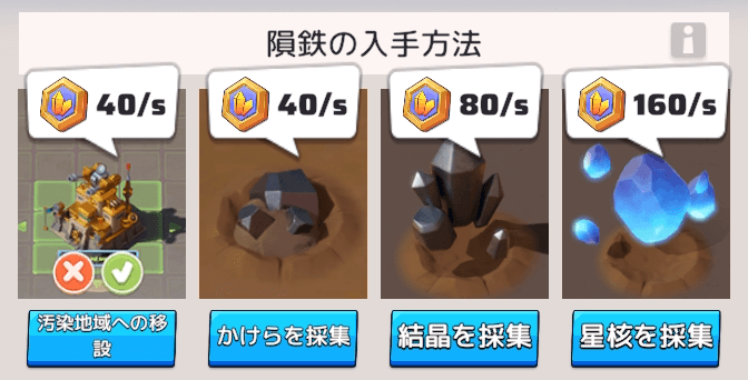 隕鉄の獲得方法一覧