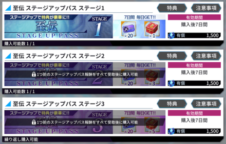 至伝ステージアップパス