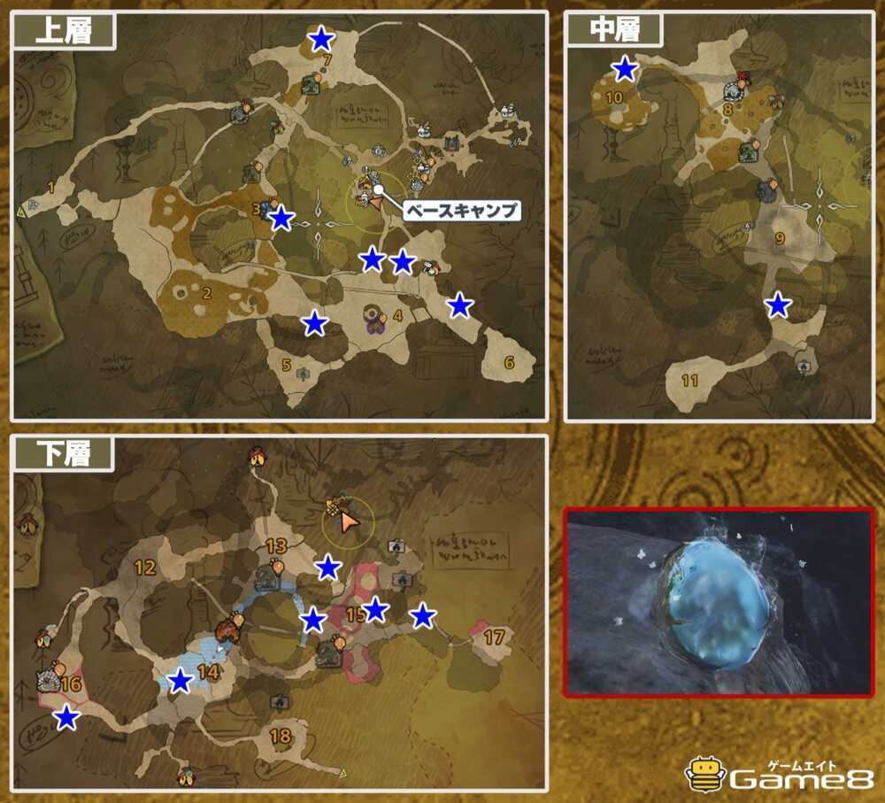 ヒンヤリコロモムシの場所マップ