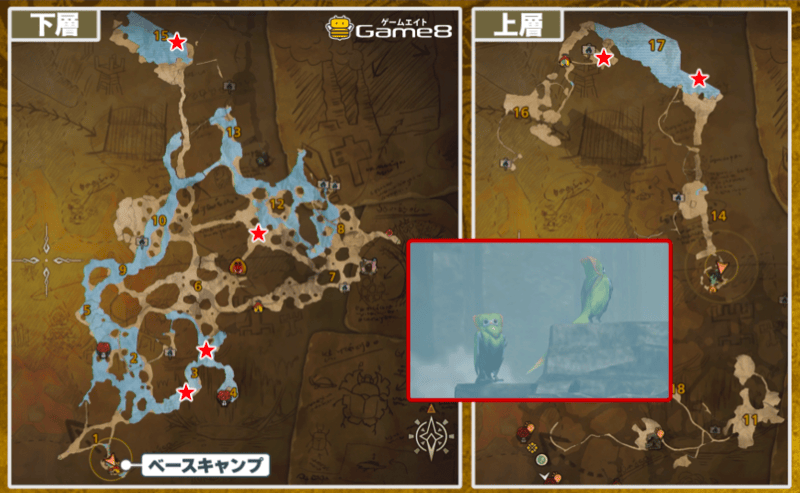 オメカシプテルスの場所