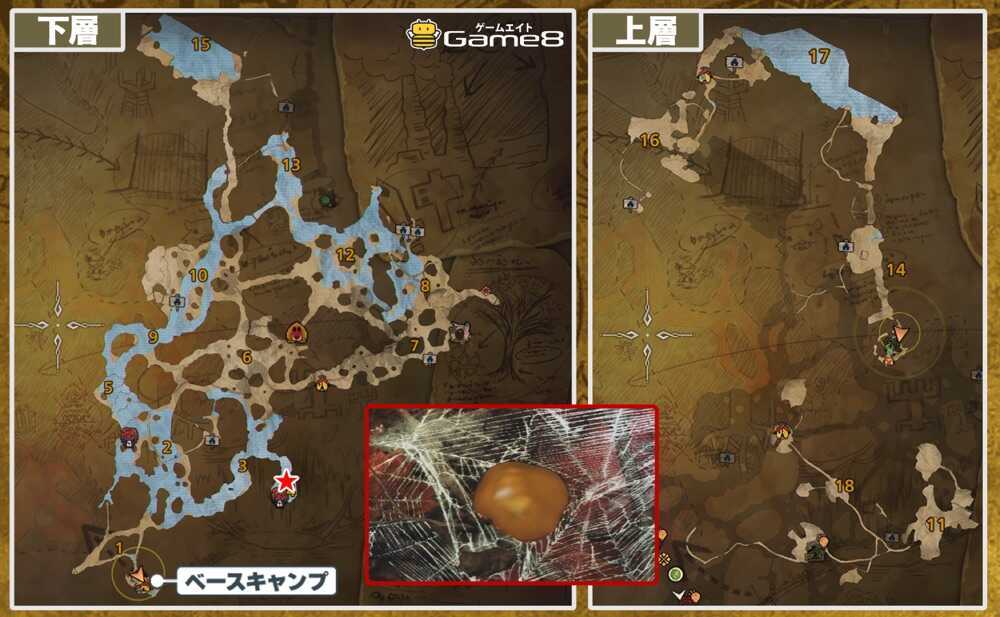 カスミジョロウの場所マップ