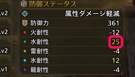 水属性耐性