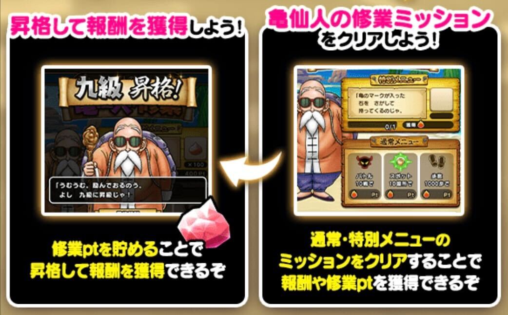 冒険者モードで亀仙人のミッションをクリアしよう