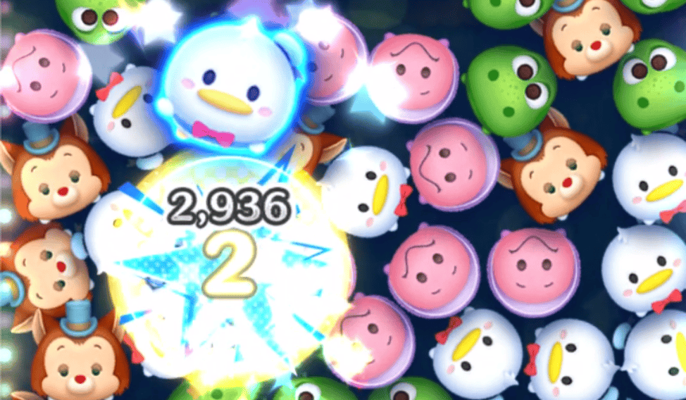 スキル中にドナルドを消すと周りのツムも消す