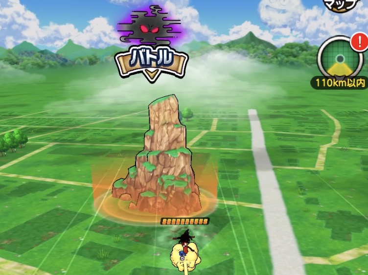 バトルスポットでは孫悟空のレベル上げをできる
