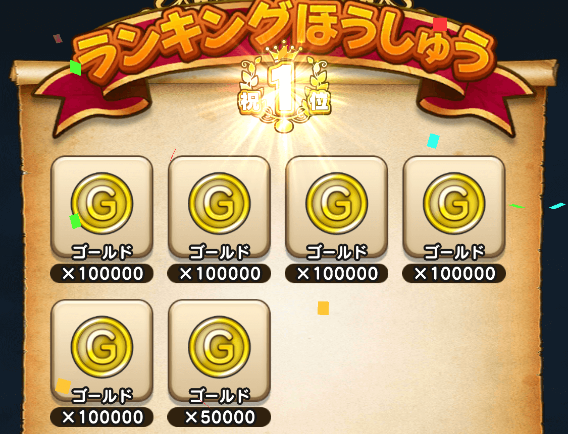 ランキング報酬