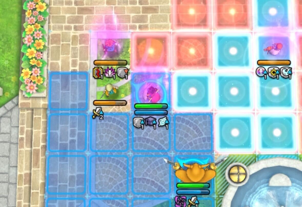 2ターン目に左側からリッカにデバフを入れる