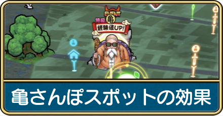 亀さんぽスポットの効果