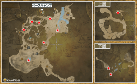 隔ての砂原のにが虫の場所