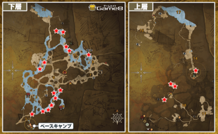 緋の森のにが虫の場所