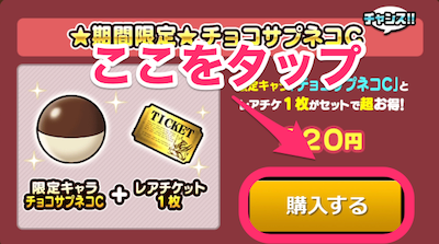 購入するをタップ