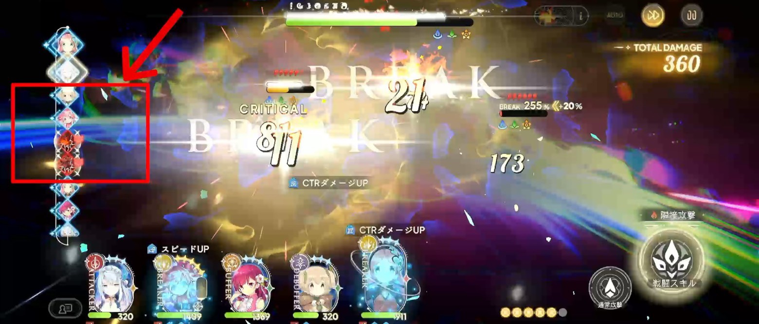 ブレイク発生
