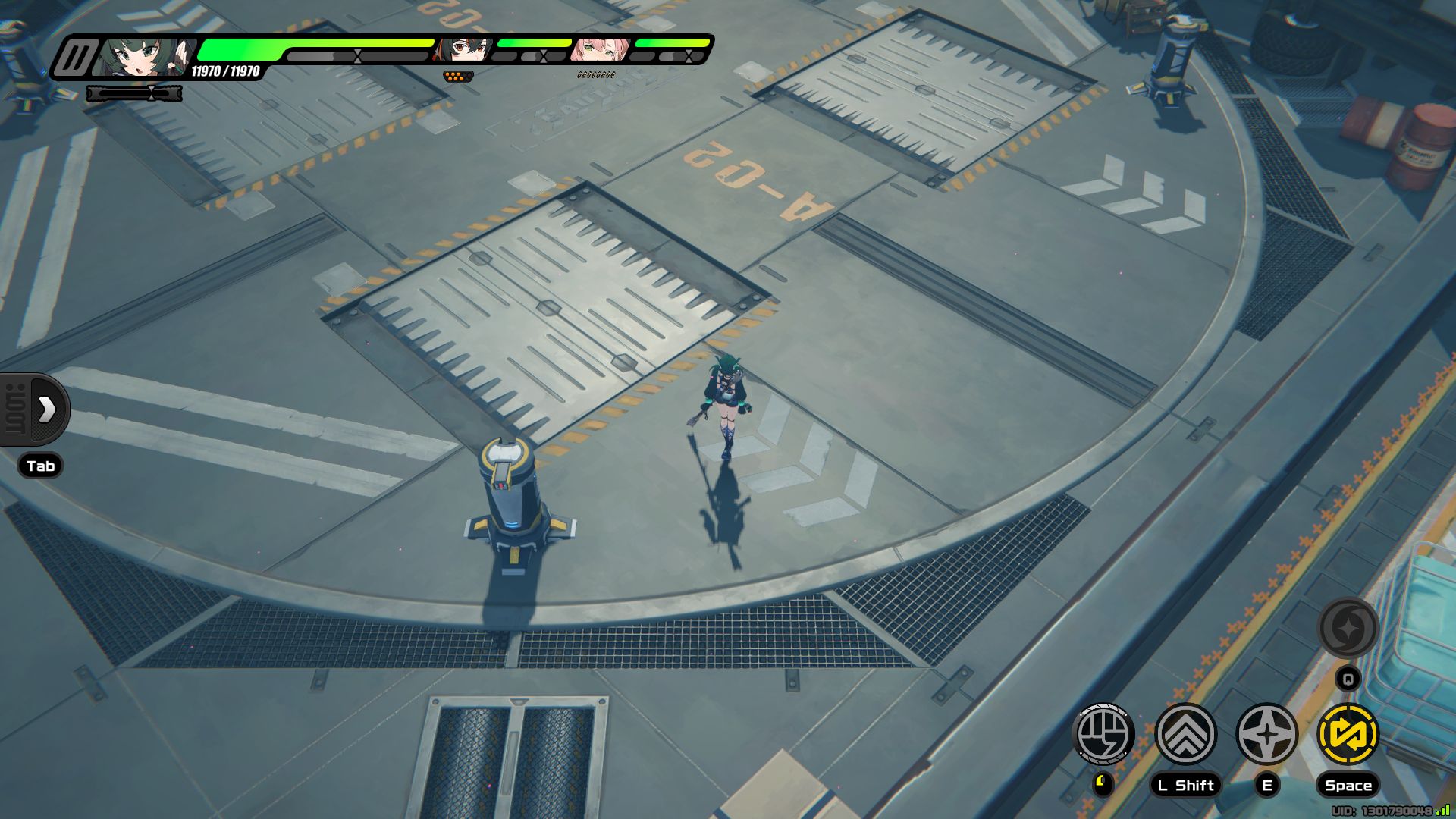 画像の場所より下に進むと