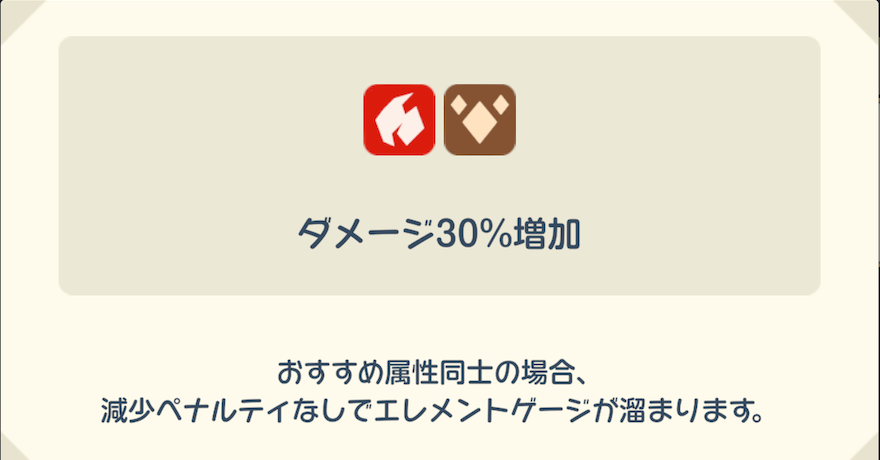 おすすめ属性に合わせてパーティを編成しよう