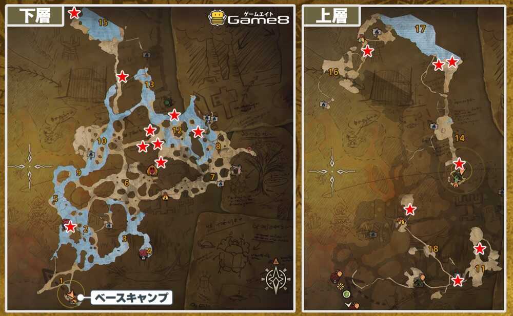 緋の森の光蟲の場所