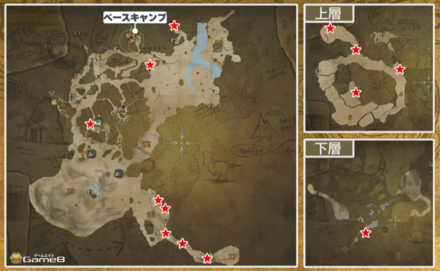 隔ての砂原の不死虫の場所
